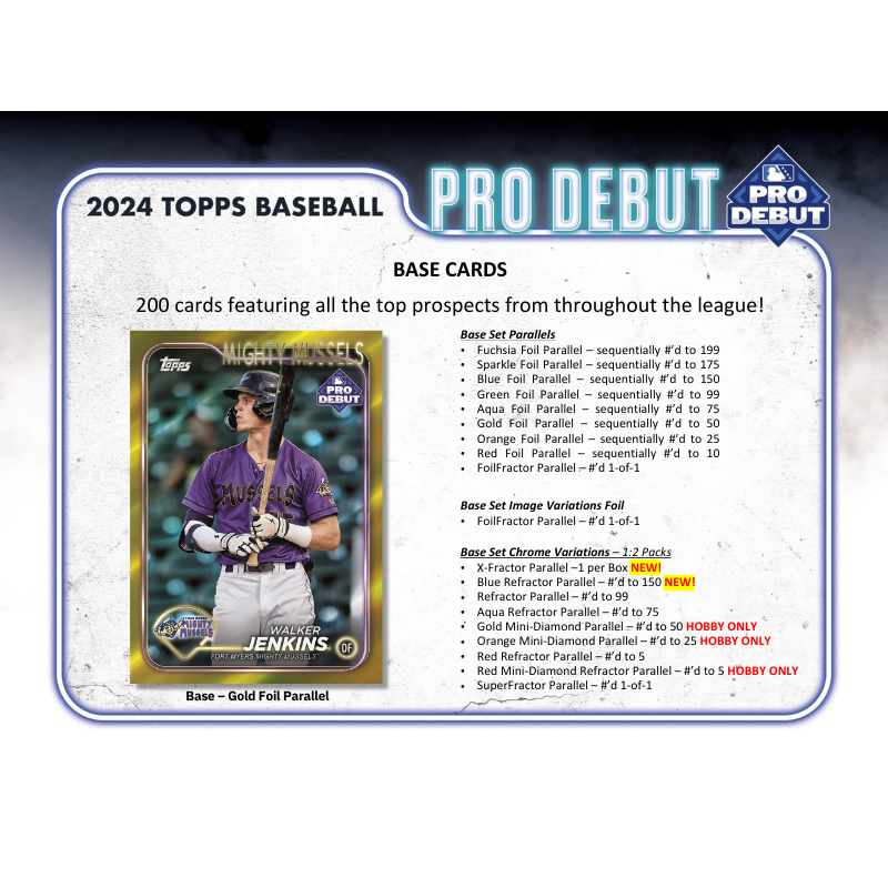 2024 Topps Pro Debut Baseball Hobby Box