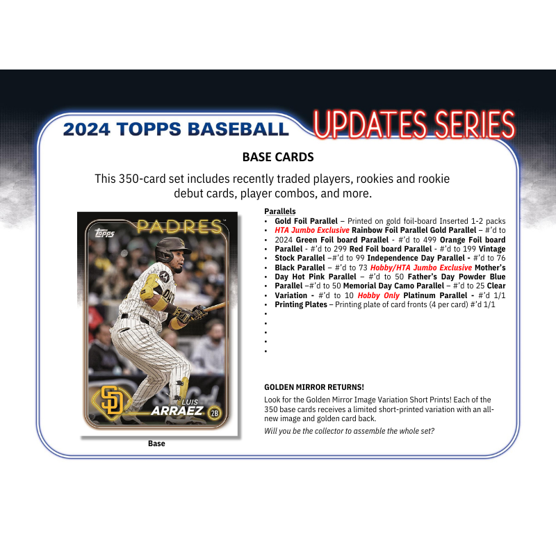 2024 Topps Update Series Baseball Jumbo Box