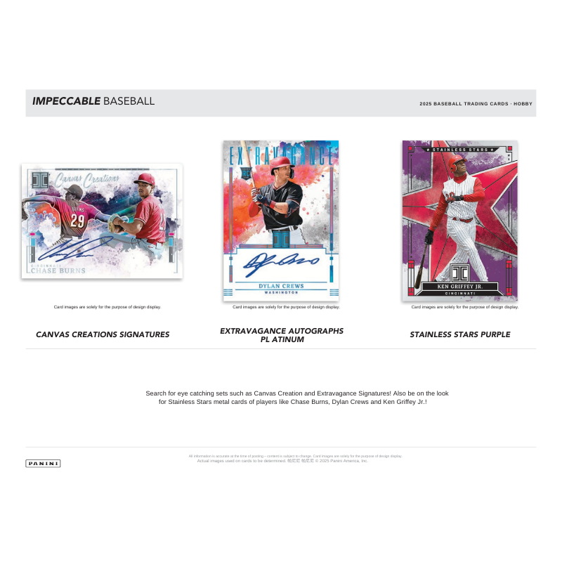 2025 Panini Impeccable Baseball Hobby Box