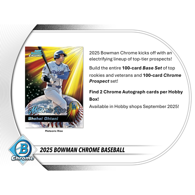 2025 Bowman Chrome Baseball Hobby Box